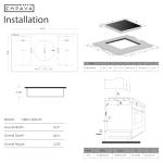 Empava 36 Inch Electric Induction Cooktop Built-In, 5 Zone Smooth Glass Surface, Dual Bridge-Sync, Touch Slider Control, Power Boost, Stop & Go, Timer, Child Lock, Hardwired Kitchen Appliance
