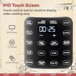 CARORI 9-in-1 Electric Pressure Cooker 6 Qt, Dual Inner Pots, Stainless Steel Pot and Non-Stick Pot, 12 Preset Cooking Programs with IMD Touchscreen, Safe Vent, Slow Cook, Rice Cook, Steam, Black