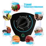 Chest Freezer 5.0 Cu.Ft Black Compact Freezer, Manual Defrost Deep Freezer with Storage Basket, Space-Saving Flat Back, Stay-Open Lid, Side-Access Drain for Home Basement Cottage Business