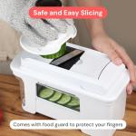 Fullstar XL Vegetable Chopper & Mandoline Slicer – Vegetable, Onion, Potato, Food, Veggie & Fruit Slicer, Dicer & Spiralizer with Pull-Out Catch Tray, Kitchen Gadgets & Gifts (11 in 1, Black/White)