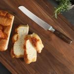 Babish 8-Inch Bread Knife – High-Carbon 1.4116 German Steel Serrated Knife with Dark Pakka Wood Handle, Full-Tang Razor Sharp Kitchen Knife for Slicing Bread, Crusting & Artisan Loaves