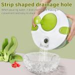 NIOSAVM 5Qt High-Efficiency Salad Spinner & Vegetable Dehydrator -Quick-dry salad spinner,Manual Kitchen Tool for Lettuce,Berries,Quick Spin Dry Vegetables