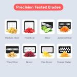 Fullstar XL Vegetable Chopper & Mandoline Slicer – Vegetable, Onion, Potato, Food, Veggie & Fruit Slicer, Dicer & Spiralizer with Pull-Out Catch Tray, Kitchen Gadgets & Gifts (11 in 1, Black/White)