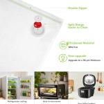 ALLHOPE Compact Vacuum Sealer for Food Storage: Portable Handheld Food Sealer, 80kPa Suction, 1800mAh Battery, 30 Reusable Vacuum Bags, Preserve 5X Freshness with Easy Operation