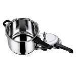 Vinod Pressure Cooker Stainless Steel – Outer Lid - 7 Liter – Induction Base Cooker – Indian Pressure Cooker – Sandwich Bottom – Best Used For Indian Cooking, Soups, and Rice Recipes, Quinoa