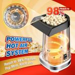 Air Popcorn Popper Maker with Measuring Cup to Melts Butter, Fast & Easy Popcorn Machine for Family Gathering, No Oil, Easy to Clean & Maintain(White)
