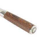 Babish 8-Inch Bread Knife – High-Carbon 1.4116 German Steel Serrated Knife with Dark Pakka Wood Handle, Full-Tang Razor Sharp Kitchen Knife for Slicing Bread, Crusting & Artisan Loaves