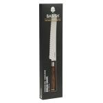 Babish 8-Inch Bread Knife – High-Carbon 1.4116 German Steel Serrated Knife with Dark Pakka Wood Handle, Full-Tang Razor Sharp Kitchen Knife for Slicing Bread, Crusting & Artisan Loaves