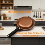 DelloidMaz Double Sided Pan, Non-Stick Coating Flip Frying Pan for Home Kitchen, Hotel and Restaurant, Pancake Maker,Omelette Maker, Featuring Gas Or Electric Stove Cooking