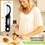 Spring Chef Swivel Vegetable Peeler with Soft Grip