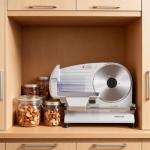 VEVOR Meat Slicer, 7.5" Electric Deli Slicer with 2 SUS420 Blades & 0-0.6" Adjustable Thickness, 200W Home Food-Slicer for Frozen Meat, Ham, Baguett, Steak, UL Approved