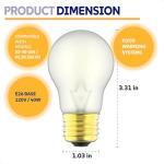 Xinafan Food Warming Heat Lamp Bulbs Compatible with Hatco 02.30.265 Food Warmer, Hi-Temp Resistant Buffet Drawer Countertop Drop-in Warmers Light Heat Bulbs, 40W, E26 Base, 8 Pack