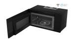 SHARP SMO1759JS Smart Over the Range Microwave Oven with 13.6" Carousel Turntable, 30-inch, 1.7 Cubic Feet, 1,000 Watt, 300CFM Fan, Sensor Cooking, Compatible with Alexa, Edge to Edge Black Glass
