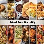 Ninja Double Oven Pro Smart XL Countertop Oven & Air Fryer | 12-in-1 Versatility with Smart Finish & DualZone Tech to Cook 2 Meals at Once | Fits up to 4.5lb Chicken | Silver | DCT821