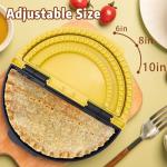 Tortilla Sealer Crimper Press - 3-in-1Quesadilla Maker for 6, 8, 10 Inch Multi-Size Quesadilla Crimper | Burrito Maker for Large Batches, Tacos & Empanadas | BPA-Free & Dishwasher Safe