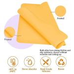 Silicone Mat, IKOCO 15.7"x 11.8" Silicone Craft Mat for Playdough A3 Large Nonstick Resin Molds Sheets for Epoxy Resin Jewelry Casting, Purple and Yellow
