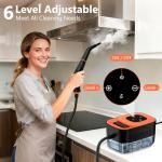 Steam Cleaner, Portable Steamer for Cleaning with 16pcs Accessories, 6-Level Adjustable, 15s Heat-Up, Handheld Steam Cleaner for Home, Tile, Grease, Dirt, Grout, Car Detailing
