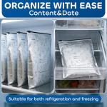 30PCS Reusable Aluminum Foil Sealable Storage Bags, Upgraded Reusable Aluminum Foil Freezer Bags with Label and Upgraded Zipper for Meat and Seafood, 3 Boxes 30Pcs Total (Large Size)