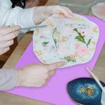 Silicone Mat, IKOCO 15.7"x 11.8" Silicone Craft Mat for Playdough A3 Large Nonstick Resin Molds Sheets for Epoxy Resin Jewelry Casting, Purple and Yellow