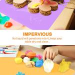 Silicone Mat, IKOCO 15.7"x 11.8" Silicone Craft Mat for Playdough A3 Large Nonstick Resin Molds Sheets for Epoxy Resin Jewelry Casting, Purple and Yellow