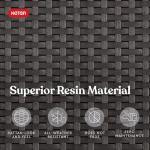 Keter Pacific Cool Bar Outdoor Patio Furniture and Hot Tub Side Table with 7.5 Gallon Beer and Wine Cooler, Espresso Brown