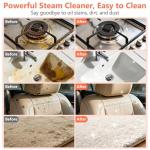 Steam Cleaner, Portable Steamer for Cleaning with 16pcs Accessories, 6-Level Adjustable, 15s Heat-Up, Handheld Steam Cleaner for Home, Tile, Grease, Dirt, Grout, Car Detailing