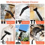Steam Cleaner, Portable Steamer for Cleaning with 16pcs Accessories, 6-Level Adjustable, 15s Heat-Up, Handheld Steam Cleaner for Home, Tile, Grease, Dirt, Grout, Car Detailing