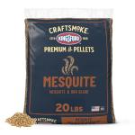 Kingsford Craftsmoke Premium Grilling Wood Pellets, Mesquite BBQ Pellets for Grilling, 100% Natural Hardwood, 20 pounds