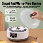 Yogurt Maker Machine 36 Hour, Probiotic Yogurt Maker with Temperature Control and 36 Hour Timer, 1.2L Yogurt Machine with LCD Display, Multi-Function Yogurt Machine for Home Use (With 5 Cups)