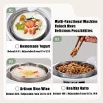 Yogurt Maker Machine 36 Hour, Probiotic Yogurt Maker with Temperature Control and 36 Hour Timer, 1.2L Yogurt Machine with LCD Display, Multi-Function Yogurt Machine for Home Use (With 5 Cups)