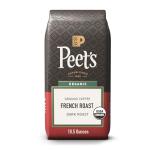 Peet's Coffee, USDA Organic Dark Roast Ground Coffee, 100% Arabica Coffee - French Roast 10.5 Ounce Bag