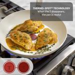 T-fal Signature Nonstick 12 Piece Cookware Set, Oven Safe Up to 350°F, Dishwasher Safe, Pots and Pans Set, Includes Frying Pans, Saucepan, Stockpot, Cooking Utensils, Cream