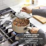 T-fal Signature Nonstick 12 Piece Cookware Set, Oven Safe Up to 350°F, Dishwasher Safe, Pots and Pans Set, Includes Frying Pans, Saucepan, Stockpot, Cooking Utensils, Cream