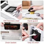 25-in-1 Vegetable Chopper with 13 Blades - Mandoline Slicer -Food Chopper w/Container - Cheese Grater - Veggie Salad Onion Chopper - Kitchen Gadget - Home Essentials - Kitchen Accessories