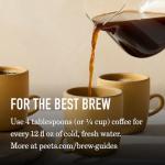 Peet's Coffee, USDA Organic Dark Roast Ground Coffee, 100% Arabica Coffee - French Roast 10.5 Ounce Bag