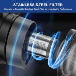 SOWTECH Corded Vacuum Cleaner, Super Power Suction Stick Vacuum Cleaners for Home, 6-in-1 Lightweight Hard Floor Vacuum Removable Handheld Vac, Portable Vacuum for Pet Hair