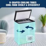 Compact DEMULLER Chest Freezer with Removable Baskets