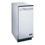 Manitowoc Undercounter Ice Cube Machine, 52 lbs/24 hrs, 25 lbs Storage, Stainless Steel (Gravity Drain)