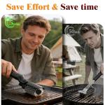 Electric BBQ Grill Brush for Outdoor, Electric BBQ Grill Cleaner with 3-Speed and Adjustable Angle, Rechargeable Grill Cleaning Brush for Barbecue Grates