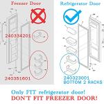 2 pack 240323001 Refrigerator Door Bin, Refrigerator Side Shelf Replacement Part, (15.95in long), Fit for frigidaire kenmore, Replace AP2115741, PS429724, AH429724, 240323007, (DON’T fit freezer door)