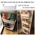 2 pack 240323001 Refrigerator Door Bin, Refrigerator Side Shelf Replacement Part, (15.95in long), Fit for frigidaire kenmore, Replace AP2115741, PS429724, AH429724, 240323007, (DON’T fit freezer door)