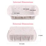 Sakolla 2 Pack Silicone Bread Loaf Molds, Nonstick Easy Release Rectangle Silicone Loaf Pan for Baking Cake, Meatloaf, Banana Bread, Brownies, and Quiche (Confetti)