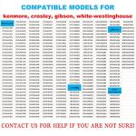 2 pack 240323001 Refrigerator Door Bin, Refrigerator Side Shelf Replacement Part, (15.95in long), Fit for frigidaire kenmore, Replace AP2115741, PS429724, AH429724, 240323007, (DON’T fit freezer door)