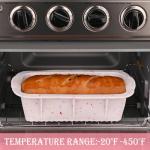 Sakolla 2 Pack Silicone Bread Loaf Molds, Nonstick Easy Release Rectangle Silicone Loaf Pan for Baking Cake, Meatloaf, Banana Bread, Brownies, and Quiche (Confetti)