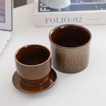 Weigeqi Butter Jar, French-Style Butter Dish with Lid, with Water Line, Countertop Suitable, Housewarming Gift Box, Kitchen & Home Decoration (kiln-transformed white, )