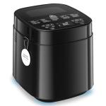 LCKSMAL 2.5LB Bread Maker with Built-in Electronic Scale, 25-in-1 Bread Machine, Beginner-Friendly with Adjustable Baking & Fermentation, Non-Stick Easy-Clean Pan, Quiet, 15H Delay, Recipes, Black