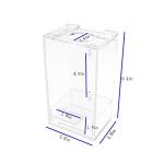 FixtureDisplays® Tabletop Wall Mounted Acrylic Hand Sanitizer Dispenser Locked Secure Enclosure 119085-NPF