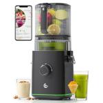 VANDISELL Juicer Machines, 3-in-1 Cold Press Juicer with 6.5" Large Feed Chute for Whole Fruits & Vegetables, 100oz Large Capacity for Family Use, Easy to Clean, Black