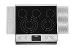 SHARP STR3065HS 30 Inch Smart Rangetop with 4 Cooking Zones, Microwave Drawer Oven, Triple & Double Heater, Warming Zone, Sensor Cook, and Metal Rotary Knobs/Glass Touch Panel