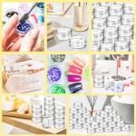 MotBach 200 Pack 3g Plastic Jars with Lids, 3ml Round Clear Cosmetic Containers Makeup Jars, 3gram Travel Size Container Jar with Spatulas for Makeup Lotion Cream Sample Ointment Salve Balm Powder